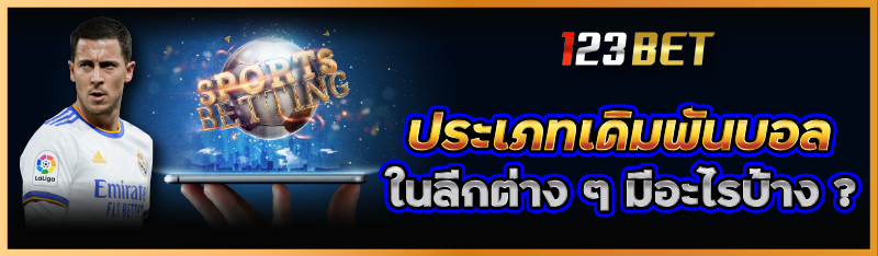 ประเภทเดิมพันบอลในลีกต่าง ๆ มีอะไรบ้าง ?